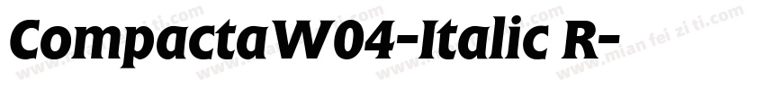 CompactaW04-Italic R字体转换
